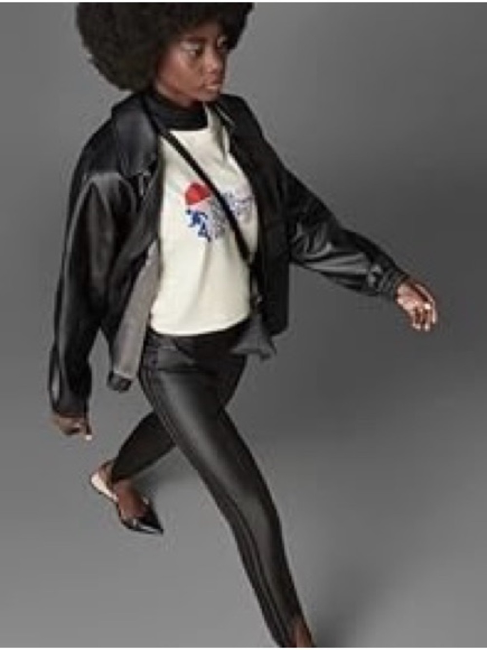 *NWT* ADIDAS Originals Blue Version Women’s Faux Leather Leggings - Size Small - Picture 8 of 10